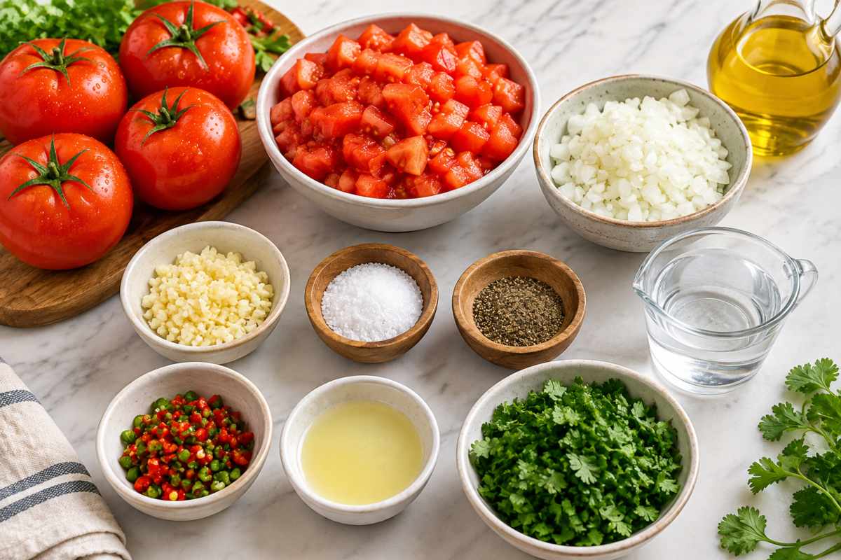 Ingredients for Pilipili ya Kukaanga