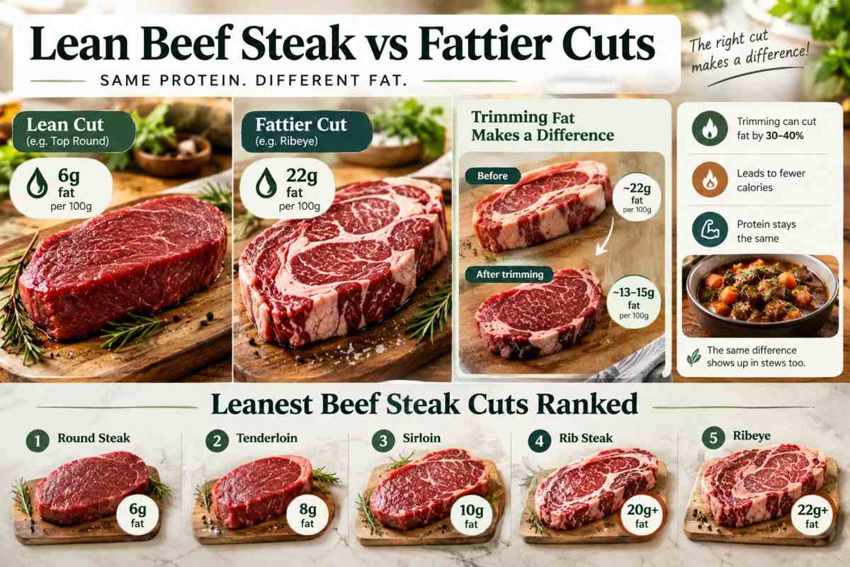 Lean Beef Steak vs Fattier Cuts