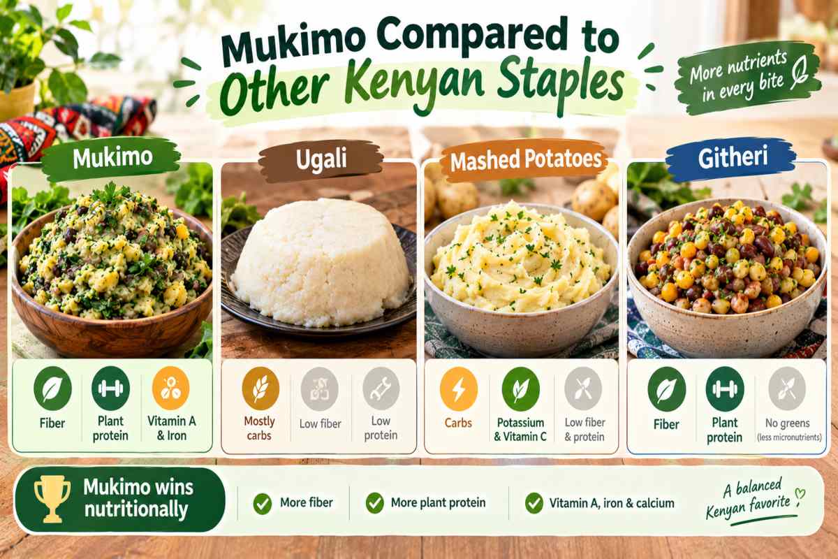 Mukimo Compared to Other Kenyan Staples