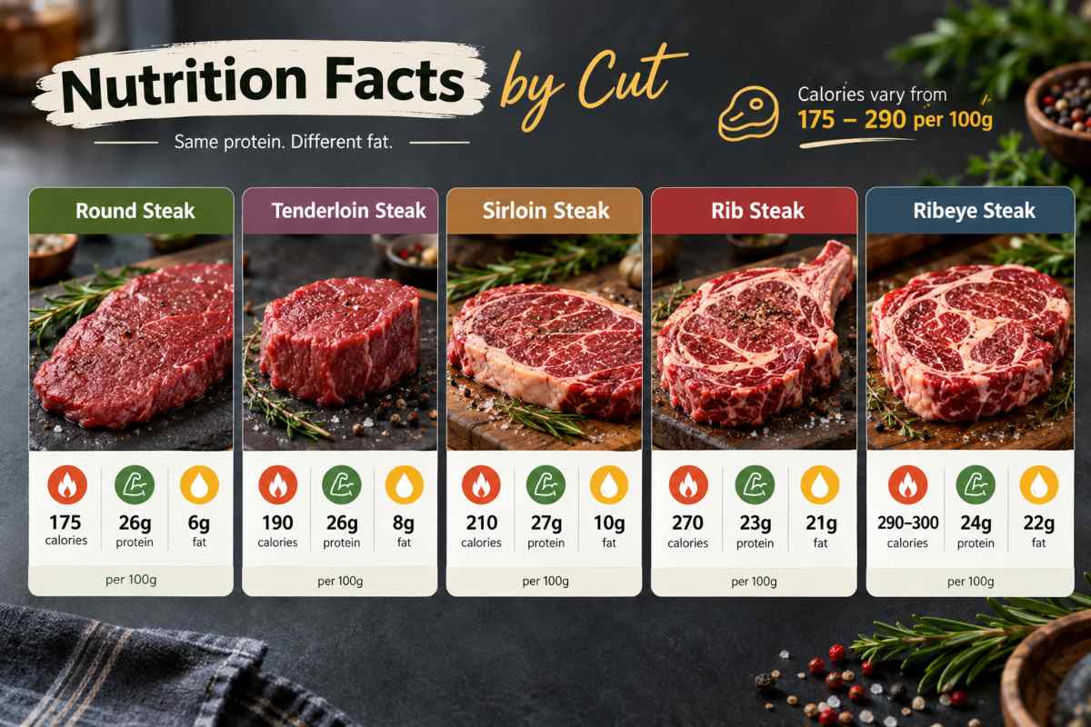 Nutrition Facts by Cut