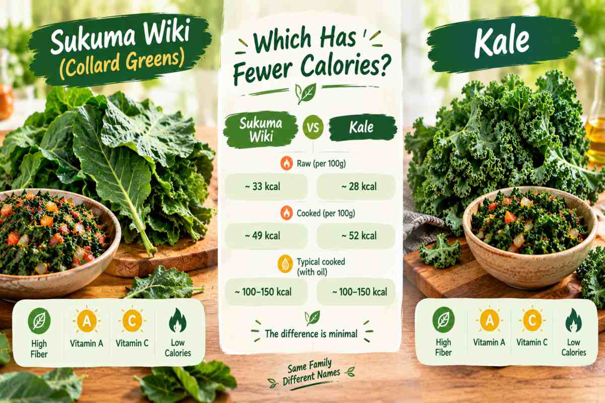 Sukuma Wiki vs Kale Which Has Fewer Calories