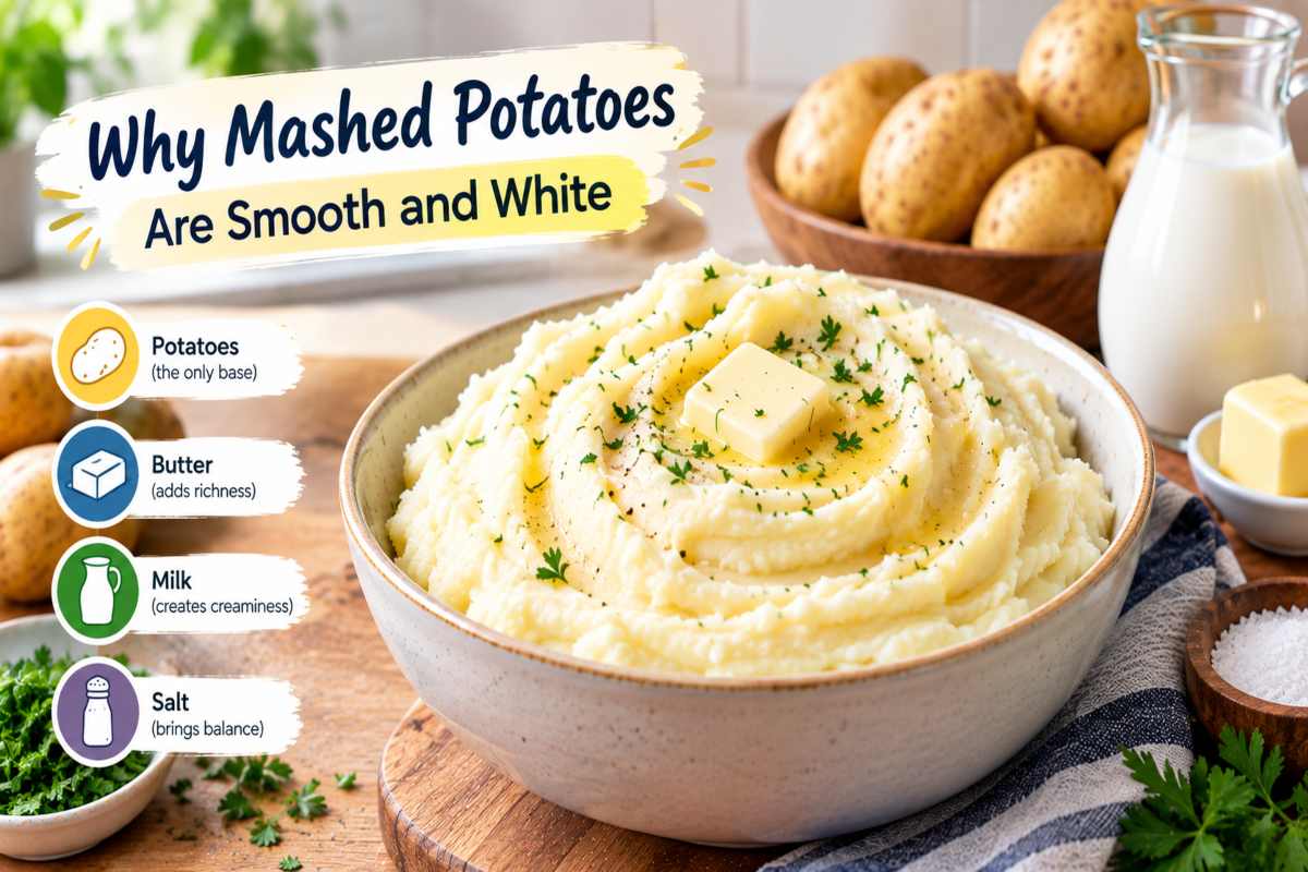 Why Mashed Potatoes Are Smooth and White