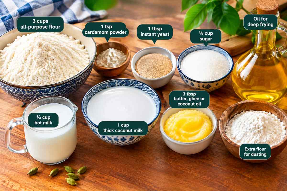 Ingredients for making Mahamri Recipe