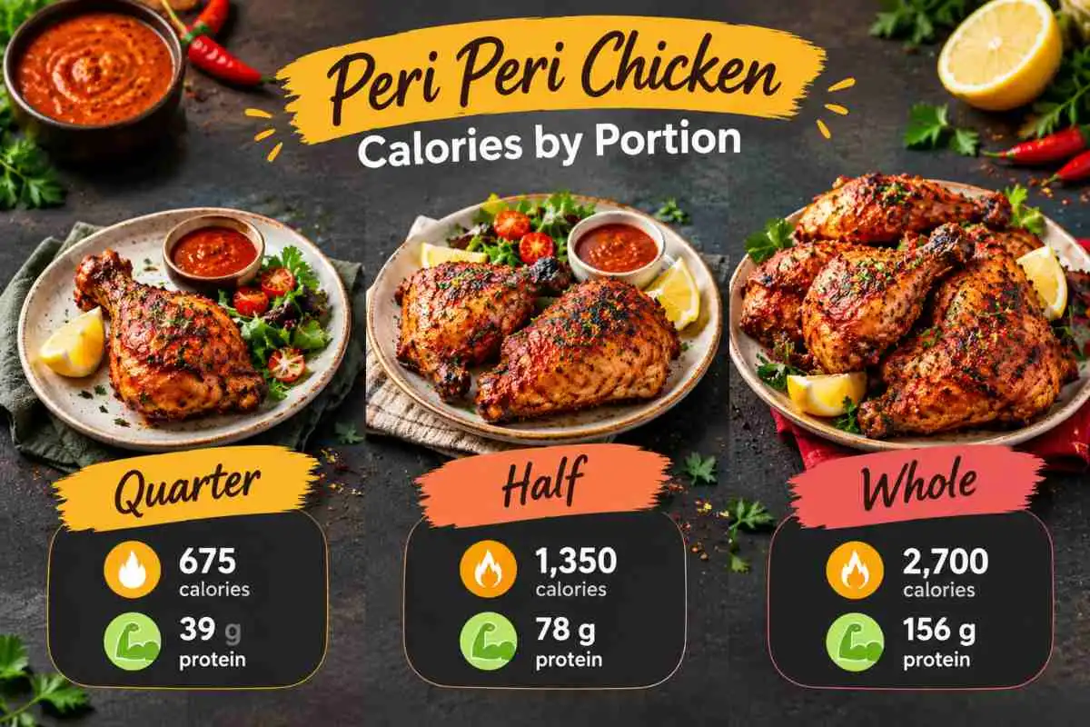 Peri Peri Chicken Calories by Portion